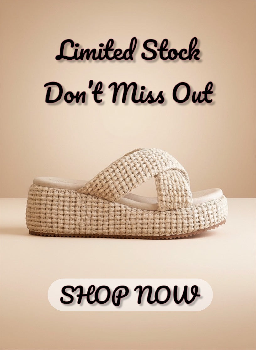 The Fresno | Ivory Raffia Platform Sandal