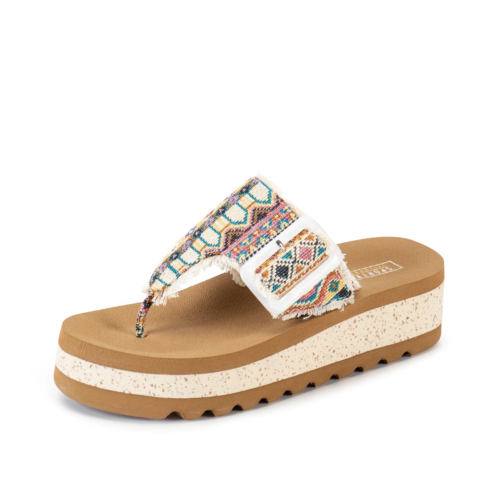Carlow Wedge Thong Sandals